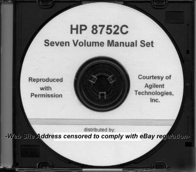 Agilent hp 8752C user's guide manual - plus six more