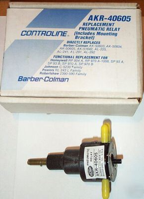 Barber-colman akr-40605 pneumatic relay 