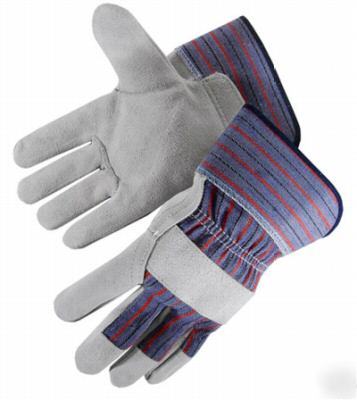 Split cowhide premium leather work gloves 72 pr sz sm