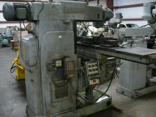 Summit horizontal universal toolmakers overarm mill