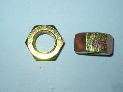 1,800 finish hex nuts size: 5/16-18 grade 8 zinc/yellow