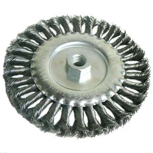 Carbon wire knot wheel reg twist 6