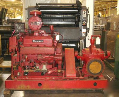 Fairbanks morse pump with cummins diessel engine