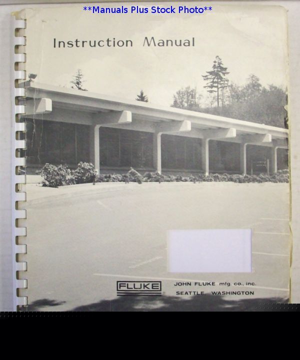 Fluke 845A op-sv prelim manual - $5 shipping 