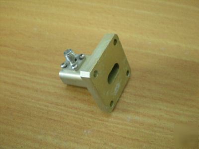 Microwave WR51 to sma f waveguide adapter