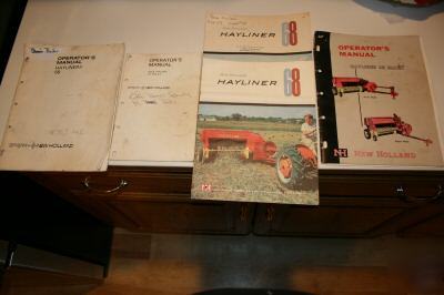 New holland 68 baler, manuals& sales lit.,(5PCS) no res