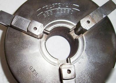 Org. craftsman 5â€ reversing 3 jaw keyless lathe chuck