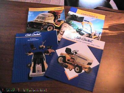 Pack of 4 cub cadet literature books no 