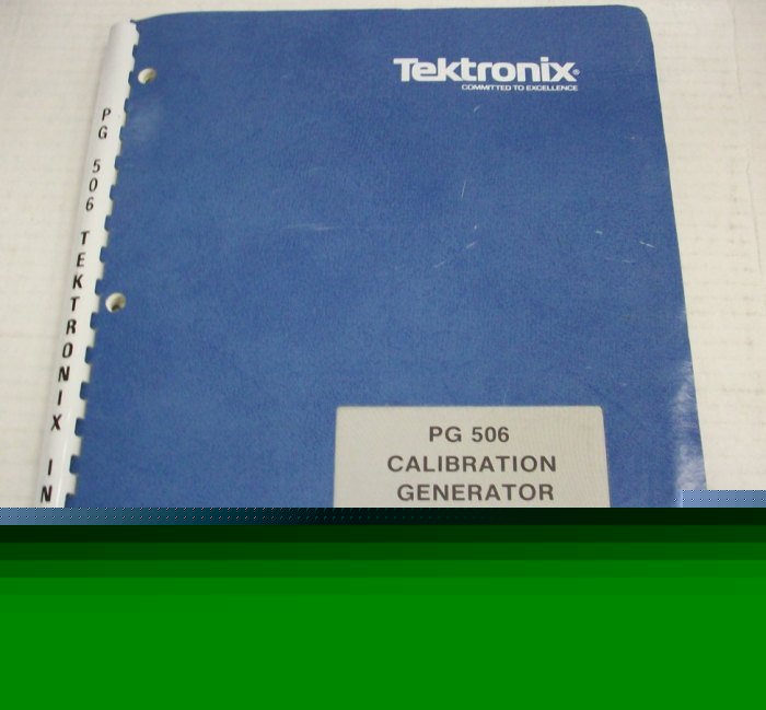 Tek PG506 cal generator operating and service manual