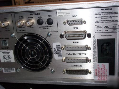 Tektronix ST112 sonet OC12 transmission test set