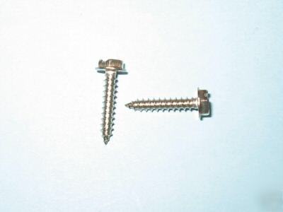 1,000 stainless steel sheet metal screws sz: #6 x 3/4
