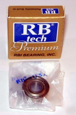 (10) R4ZZ premium grade ball bearings, 1/4