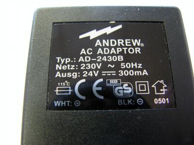 24VDC @ 300MA 230VAC wall transformer-- quantity 10