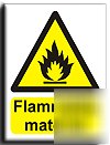 Flammable material sign-a.vinyl-300X400MM(wa-047-am)
