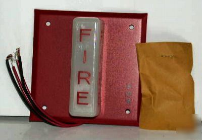 Fos 5509L-0-14-24-dc stand alone strobe white lens fire