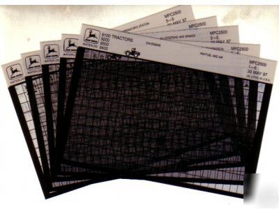 John deere 122 125 chuck wagon parts manual microfiche