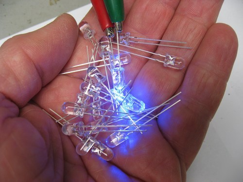 Jumbo blue led - ultra bright - 1000 pcs 