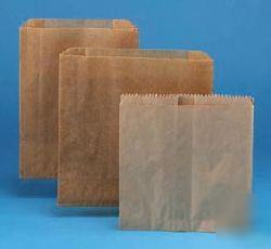 Kraft waxed paper napkin receptacle liners - 500/case