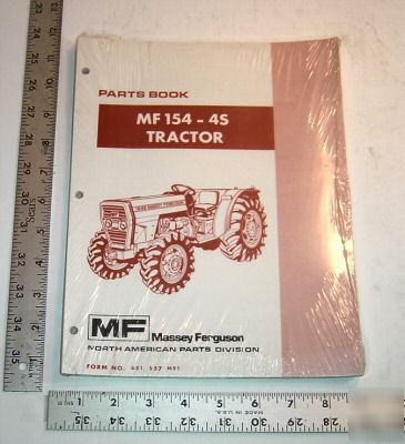 Massey ferguson parts book - m-f 154 - 4S tractor