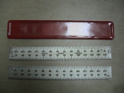 New starrett scale rule no. C635E 150 mm scale