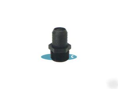 poly threaded pipe x hose barb 3/4MPT x 5/8HB
