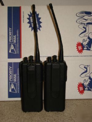 2 motorola radius SP50 uhf 2 ch racing police radios 
