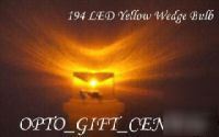 10PC 194/168 led yellow inverted led sidelight bulb f/s