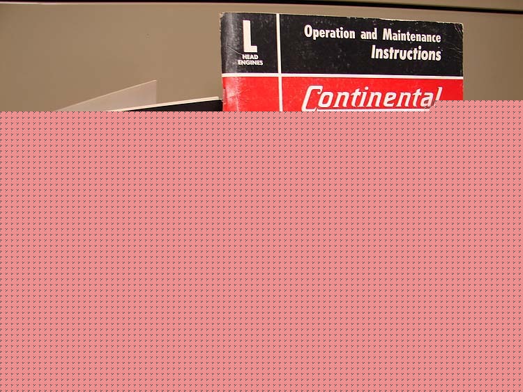Continental l-head engines service & operators manual 