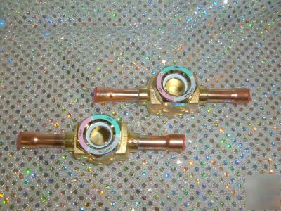 Sight glass with moisture indicator 3/8 x 3/8 sweat