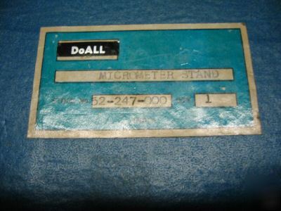 Fowler micrometer stand p/n 52-247