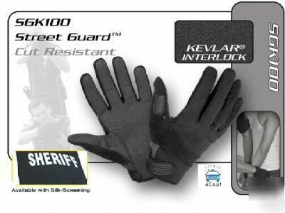 Hatch street guard search gloves - sheriff logo sm