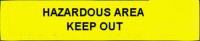 Hazardous area yellow barricade tape 3 mil 1000' case 