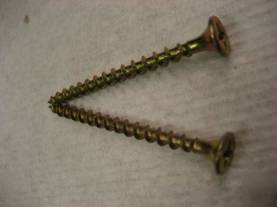 6 x 1-1/4 phil coarse thrd decking screw yel zinc 8000