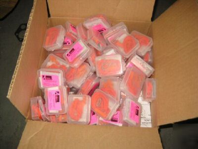 60 american all safe corded silicone ear plugs red