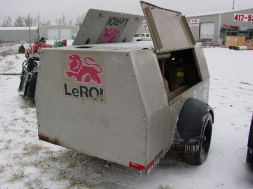 Leroi 185 cfm air compressor; jd diesel; towable 572 hr