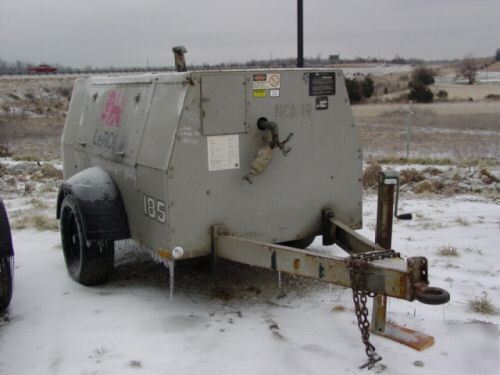 Leroi 185 cfm air compressor; jd diesel; towable 572 hr