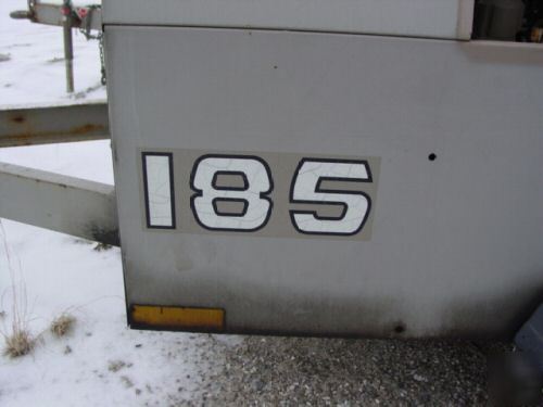 Leroi 185 cfm air compressor; jd diesel; towable 572 hr