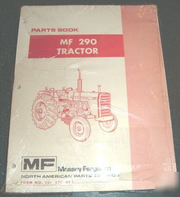 Massey ferguson mf 290 tractor parts catalog book