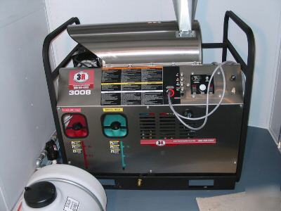 Mobile wash system pressure washer trailer hot steam