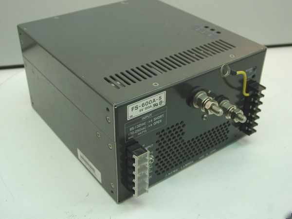 Nemic-lambda fs-600A-5 5VOLT 120 amp power supply as is