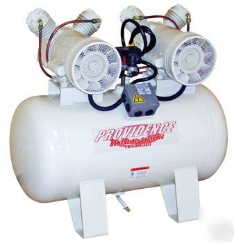 New providence dental air compressor dual 2HP oilfree ( )