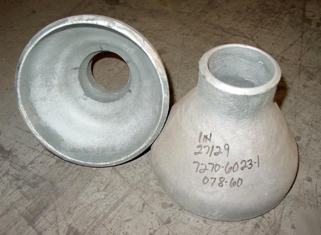 Pipe fittings reducer bell fitting bw galv SCH40 6