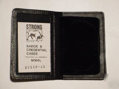 Strong sentry duty badge case single id - side open 