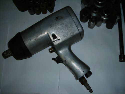 Huge pneumatic air impact wrench,socket,grinder lot 