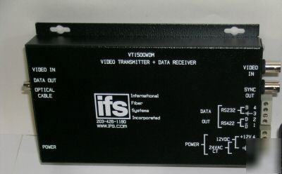Ifs ^ VT1500WDM mini video transmitter fiber optics