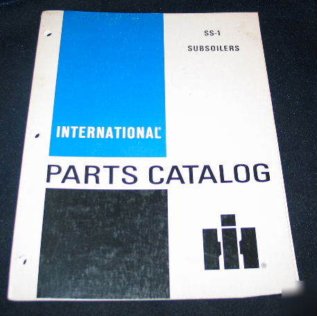 Ih intl harvester ss 1 subsoilers