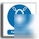Keep locked sign-adh.vinyl-100X100MM(ma-100-ab)