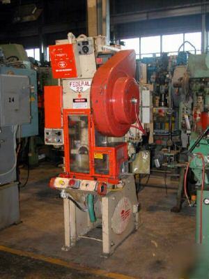 22 ton federal flywheel type o.b.i. punch press