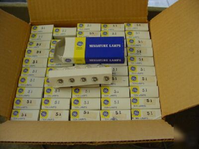 Lot or case of general electric: 51 miniature lamps