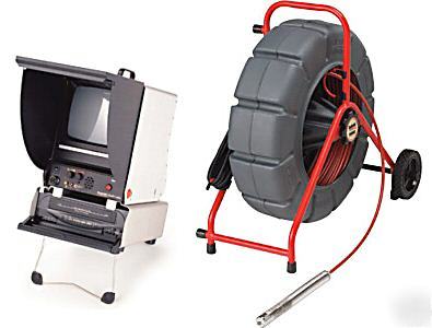 Ridgid 230V pal 325' seesnake, self level, color tv/vcr